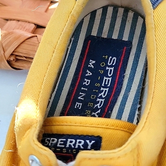 SPERRY TOP-SIDER MARINE, VINTAGE, YELLOW, 8M MENS, 10M  WOMENS - Picture 5 of 9